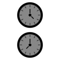 Clock Illustrated On White Background vector