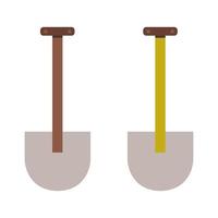 Shovel Illustrated On White Background vector