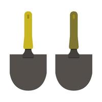 Shovel Illustrated On White Background vector