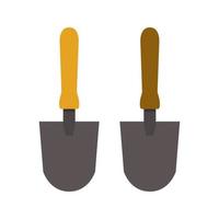 Shovel Illustrated On White Background vector