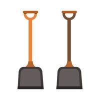 Shovel Illustrated On White Background vector