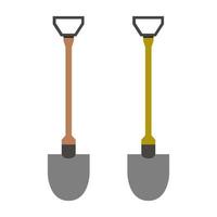 Shovel Illustrated On White Background vector