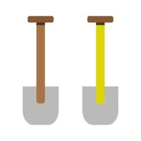 Shovel Illustrated On White Background vector