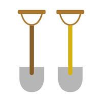 Shovel Illustrated On White Background vector