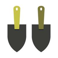 Shovel Illustrated On White Background vector