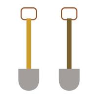 Shovel Illustrated On White Background vector