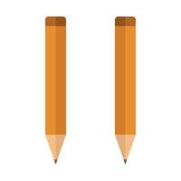 Illustrated Pencil On White Background vector