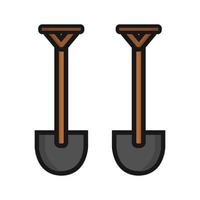 Shovel Illustrated On White Background vector