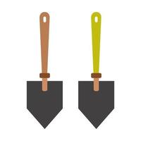 Shovel Illustrated On White Background vector