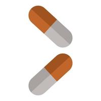 Pills Illustrated On White Background vector