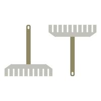 Rake Illustrated On White Background vector