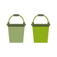 Bucket Illustrated On White Background vector