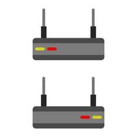 Router Illustrated On White Background vector