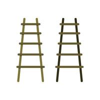 Ladder Illustrated On White Background vector