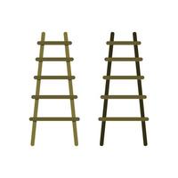 Ladder Illustrated On White Background vector