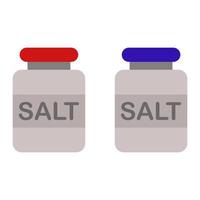 Salt Illustrated On White Background vector