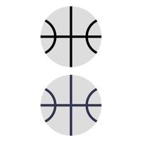 pelota de baloncesto ilustrada sobre fondo blanco vector