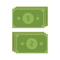 Money Illustrated On White Background vector