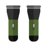 Flashlight Illustrated On White Background vector