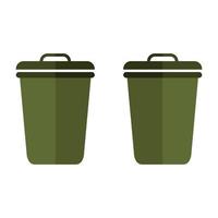 Garbage Trash Illustrated On White Background vector