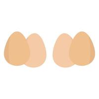 Egg Illustrated On White Background vector