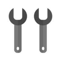 Wrench Illustrated On White Background vector