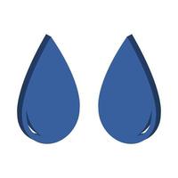 PrintWater Drop Illustrated On White Background vector