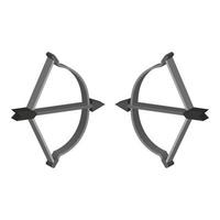 Bow With Arrow Illustrated On White Background vector