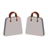 Shopping Bag Illustrated On White Background vector