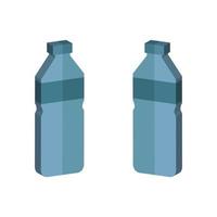 Milk Bottle Illustrated On White Background vector