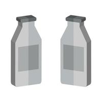 Milk Bottle Illustrated On White Background vector