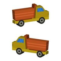 Truck Illustrated On White Background vector