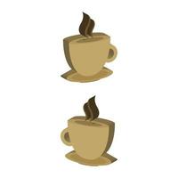 Coffee Cup Illustrated On White Background vector