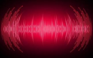 Sound waves oscillating dark light vector