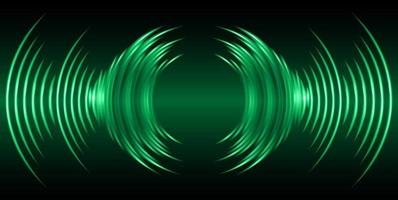 Sound waves oscillating dark light vector