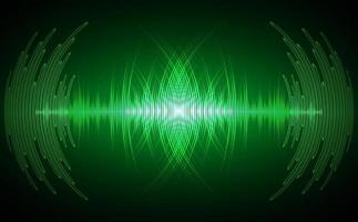 Sound waves oscillating dark light vector