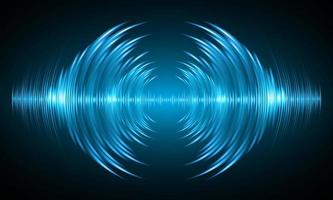 Sound waves oscillating dark light vector