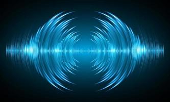 Sound waves oscillating dark light vector