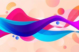 gradient pink wave liquid abstract background vector