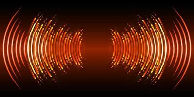 Sound waves oscillating dark light vector
