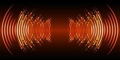 Sound waves oscillating dark light vector