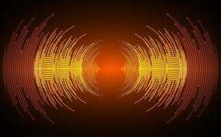 Sound waves oscillating dark light vector