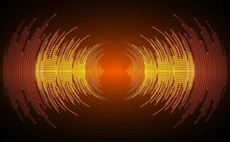 Sound waves oscillating dark light vector