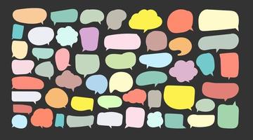 speech bubble cut paper design template. Vector