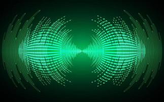 Sound waves oscillating dark light vector