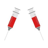 Syringe Illustrated On White Background vector