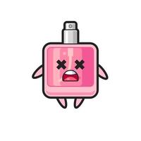 el personaje de la mascota del perfume muerto vector