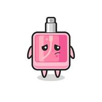 the lazy gesture of perfume cartoon character vector