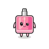perfume cartoon with an arrogant expression vector