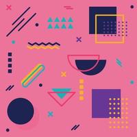 Abstract background with different geometric shapes - illustration vector